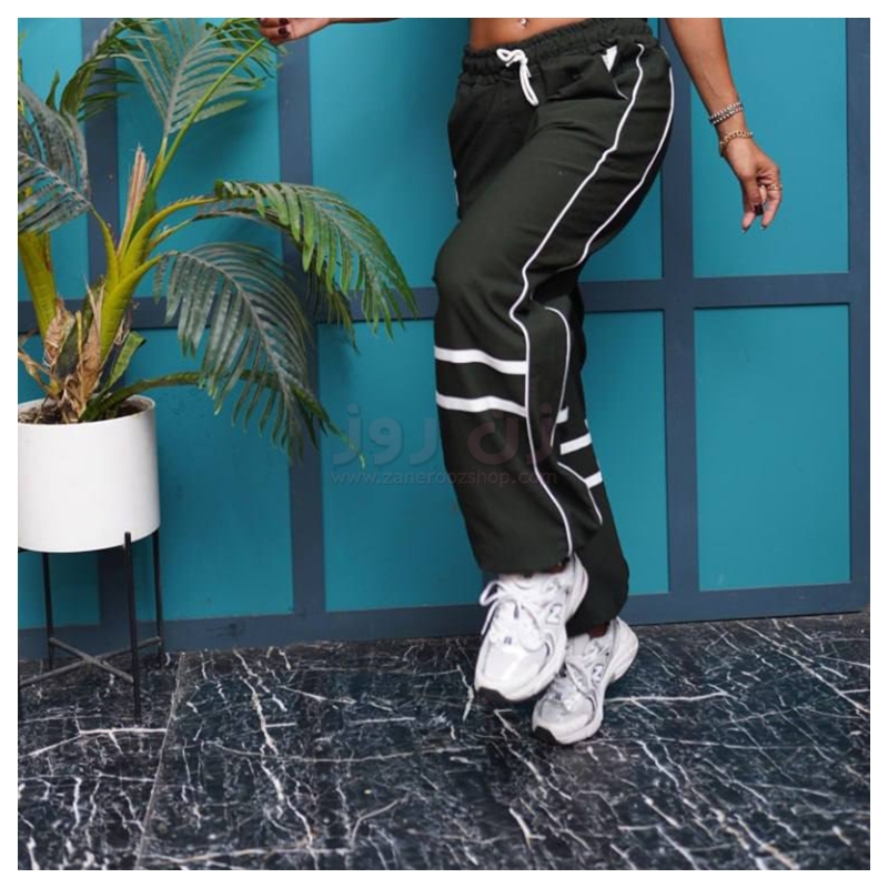 شلوار بگ زنانه دمپا نواردار 5 شلوار بگ زنانه دمپا نواردار - Image 5