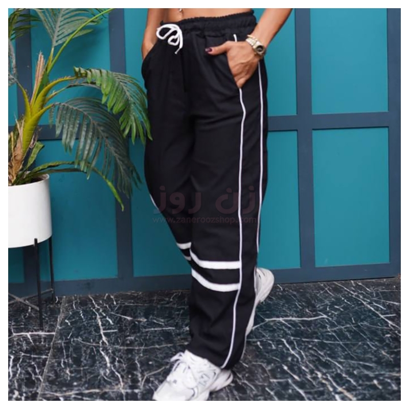 شلوار بگ زنانه دمپا نواردار 7 شلوار بگ زنانه دمپا نواردار - Image 7