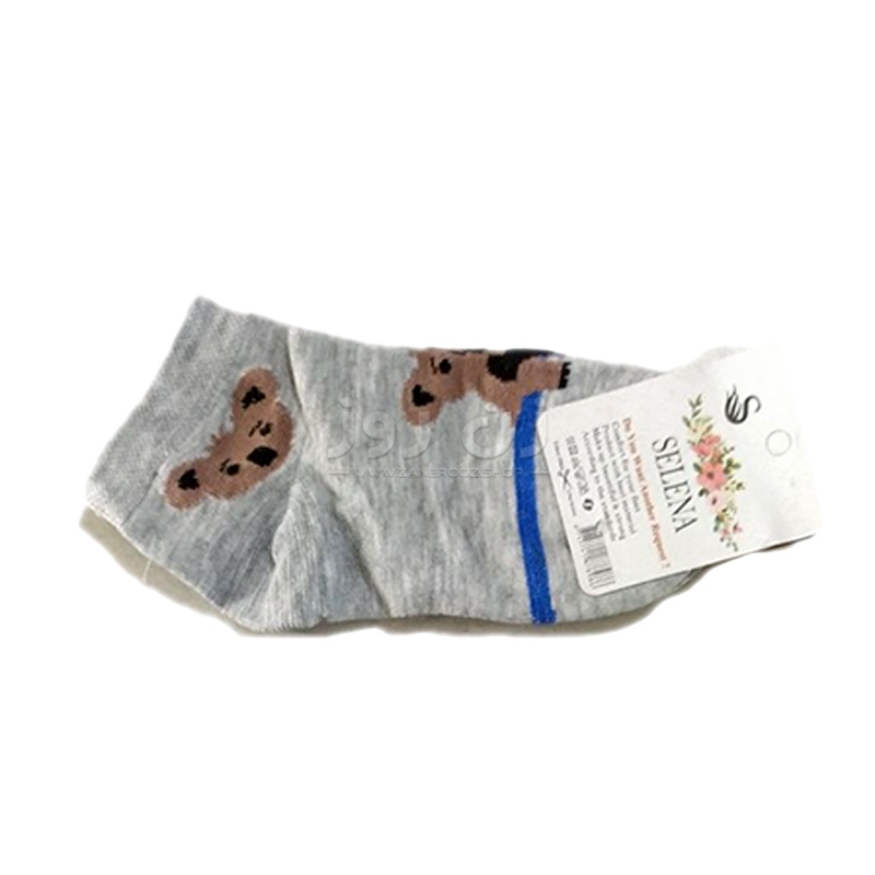 جوراب زنانه نخی مچی طرح تدی خرسی 10 جوراب زنانه نخی مچی طرح تدی خرسی - Image 10