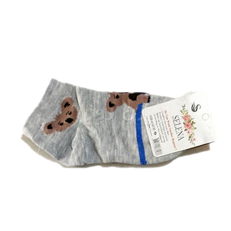 جوراب زنانه نخی مچی طرح تدی خرسی 12 جوراب زنانه نخی مچی طرح تدی خرسی - Image 12