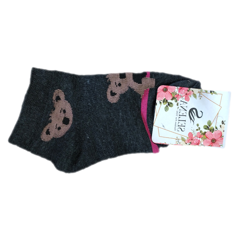 جوراب زنانه نخی مچی طرح تدی خرسی 5 جوراب زنانه نخی مچی طرح تدی خرسی - Image 5