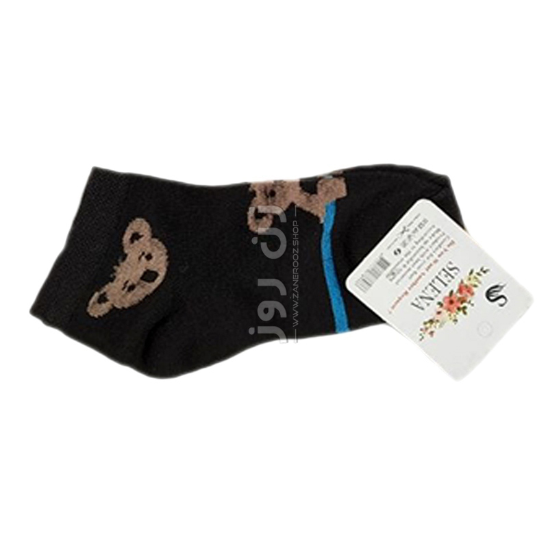 جوراب زنانه نخی مچی طرح تدی خرسی 7 جوراب زنانه نخی مچی طرح تدی خرسی - Image 7