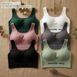 نیم تنه زنانه اسپرت نخی کبریتی ساده