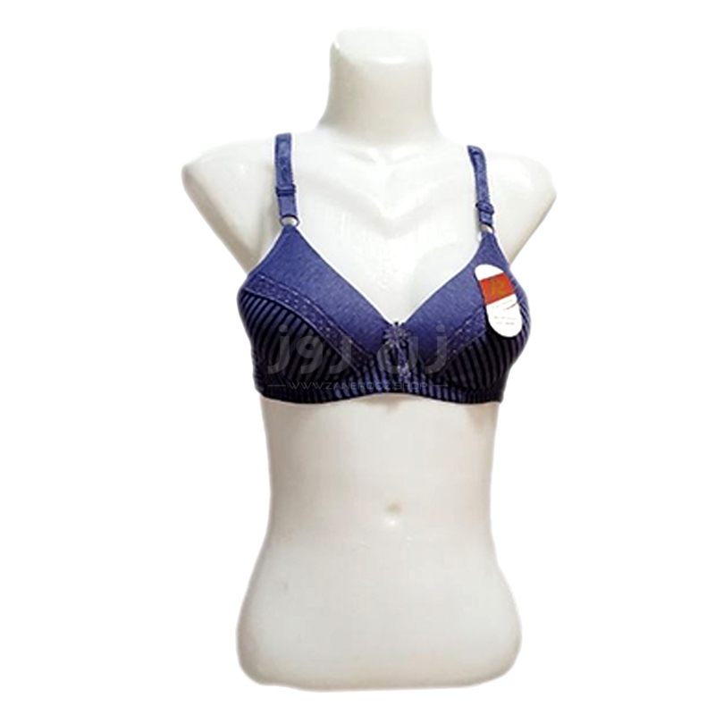 سوتین زنانه اسفنجی راه راه طرحدار بدون فنر 4 سوتین زنانه اسفنجی راه راه طرحدار بدون فنر - Image 4