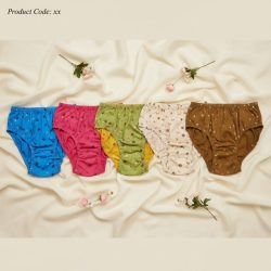 شورت زنانه نخی لیفه ای طرح دار گلی