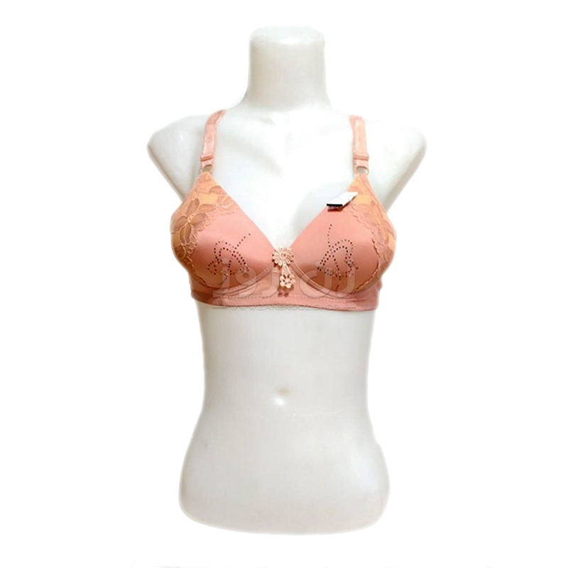 سوتین زنانه اسفنجی بدون فنر طرح قلب نگین کاری شده 4 سوتین زنانه اسفنجی بدون فنر طرح قلب نگین کاری شده - Image 4