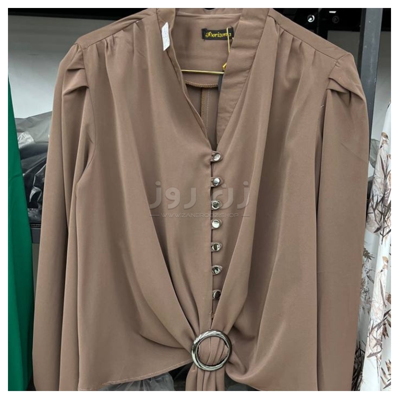 شومیز جلو دکمه دار یقه مردانه 2 شومیز جلو دکمه دار یقه مردانه - Image 2