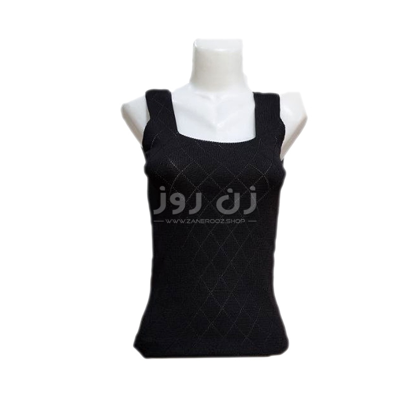 تاپ زنانه بافت ترک طرح لوزی درشت 1 تاپ زنانه بافت ترک طرح لوزی درشت
