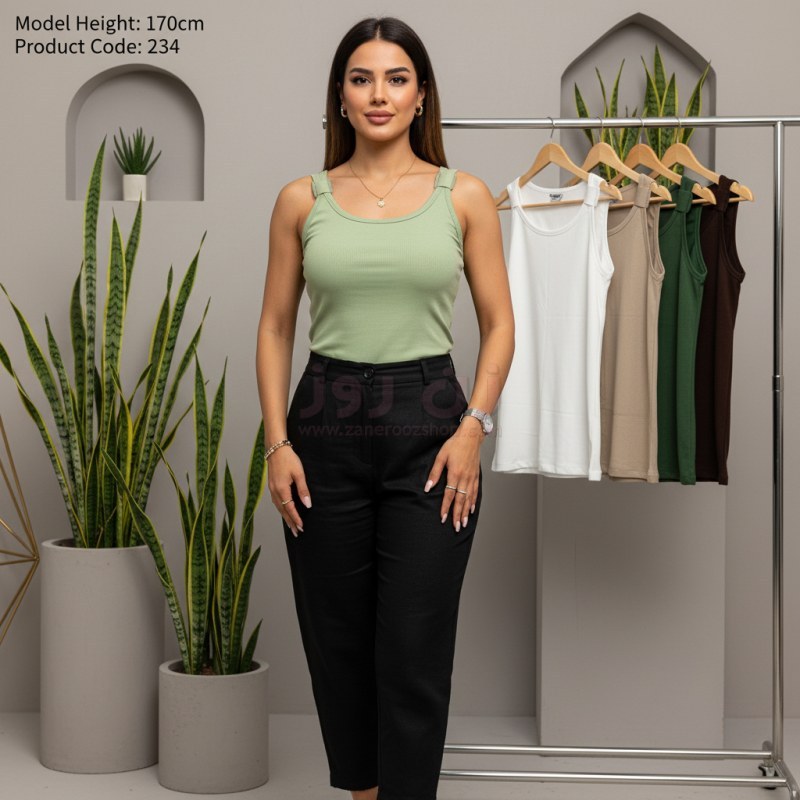 تاپ زنانه بند پاپیونی 3 تاپ زنانه بند پاپیونی - Image 3