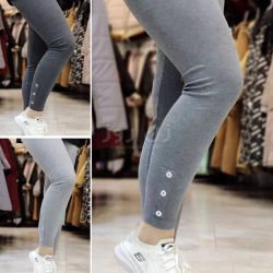 لگ کبریتی دمپا سه دکمه خاکستری