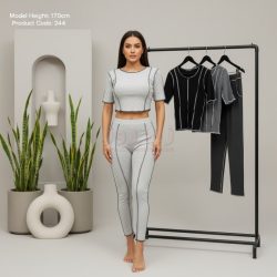 ست نیم تنه و شلوار زنانه دوخت از رو