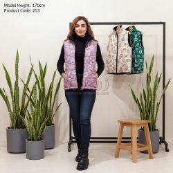 پافر زنانه طرح شنل رنگ کالباسی