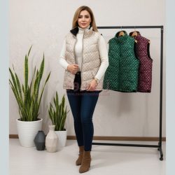 پافر زنانه طرح لویی ویتون رنگ کرم