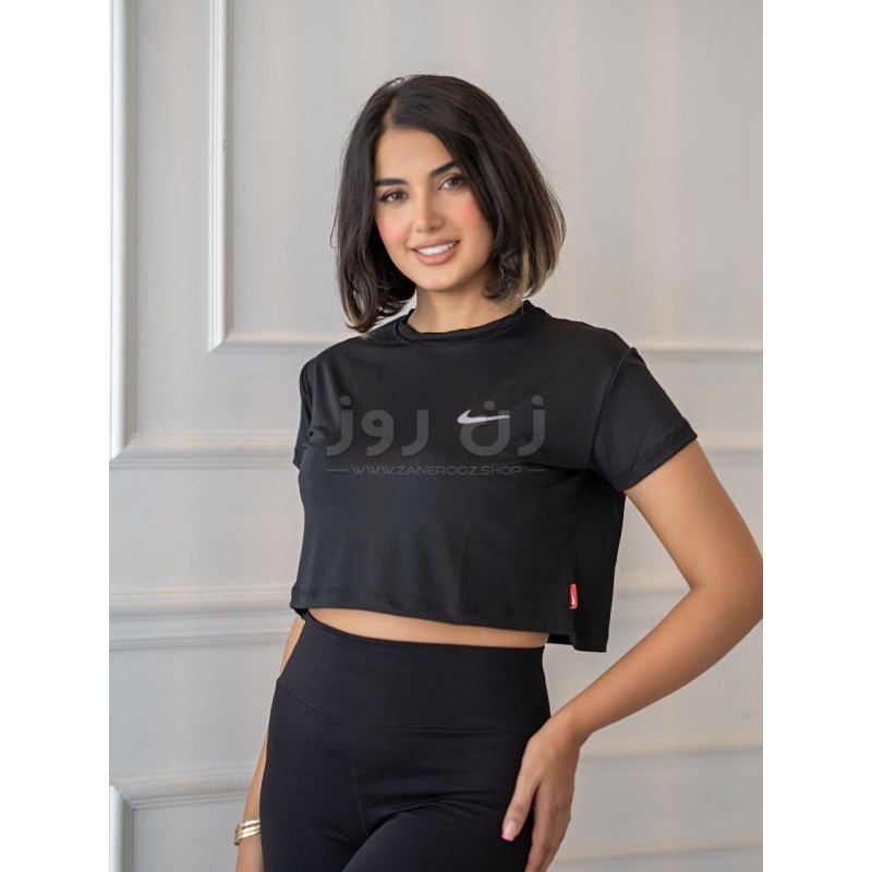 کراپ ورزشی زنانه نایک (nike) آستین کوتاه 3 کراپ ورزشی زنانه نایک (nike) آستین کوتاه - Image 3