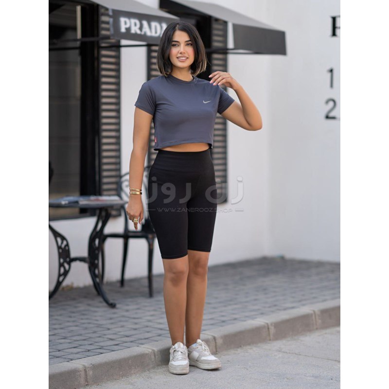 کراپ ورزشی زنانه نایک (nike) آستین کوتاه 4 کراپ ورزشی زنانه نایک (nike) آستین کوتاه - Image 4