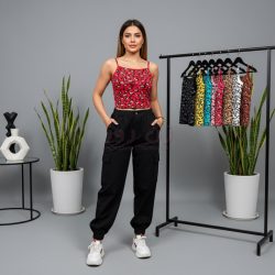 تاپ زنانه چاپ پلنگی