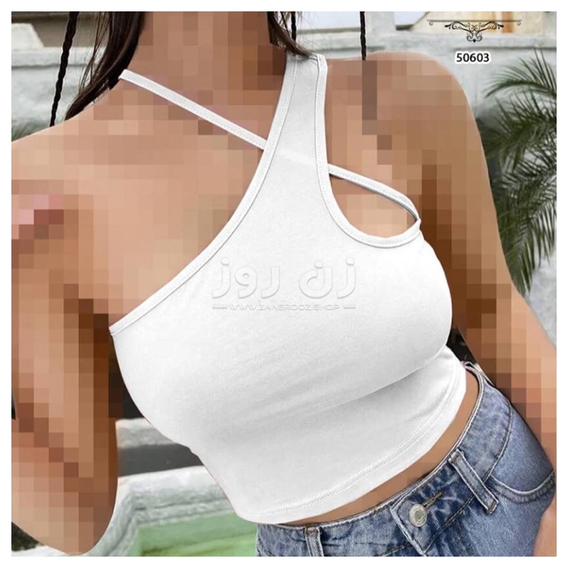 تاپ زنانه مدل رومی تک بند فانریپ 3 تاپ زنانه مدل رومی تک بند فانریپ - Image 3