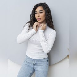 بلوززنانه آستین بلند یقه اسکی فانریپ