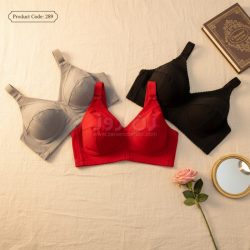 سوتین زنانه تمام نخی دولایه