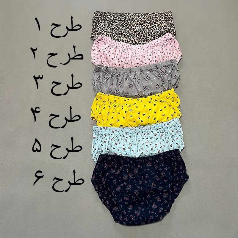 شورت زنانه نخی لیفه ای طرحدار 2 شورت زنانه نخی لیفه ای طرحدار - Image 2