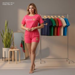 ست کراپ و شورتک طرح خرسی