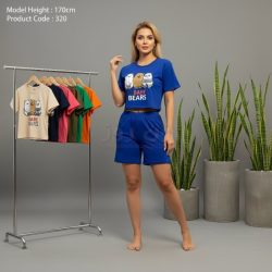 ست کراپ و شورتک 3 کله پوک