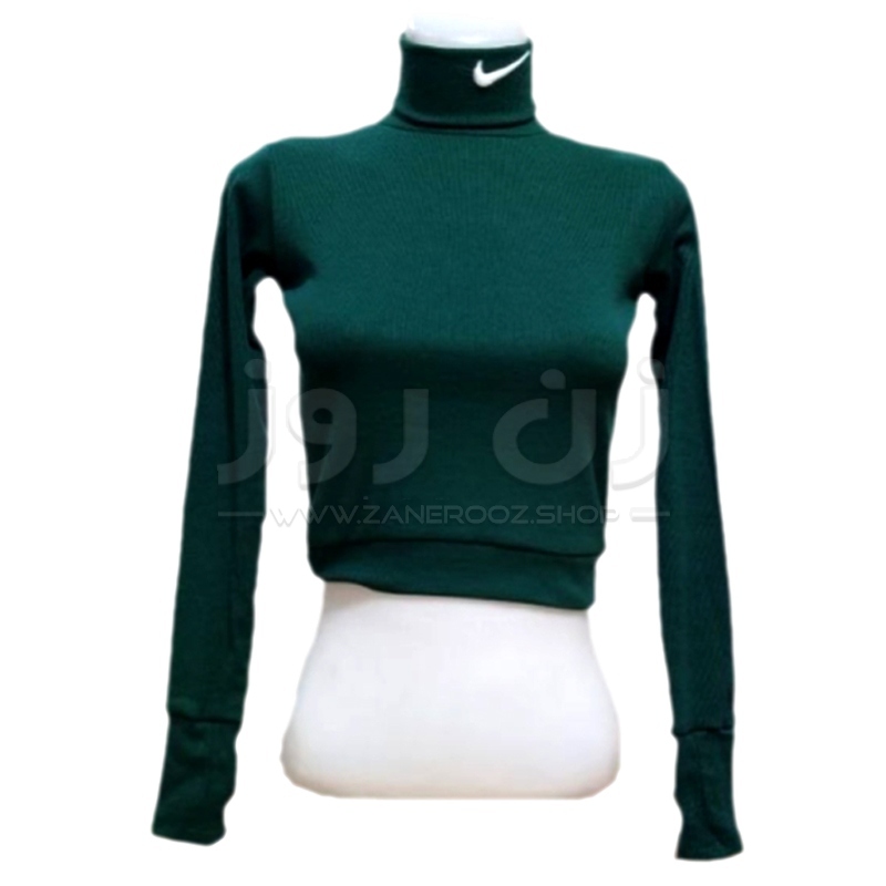 کراپ زنانه یقه اسکی نایک (Nike) فینگردار 4 کراپ زنانه یقه اسکی نایک (Nike) فینگردار - Image 4