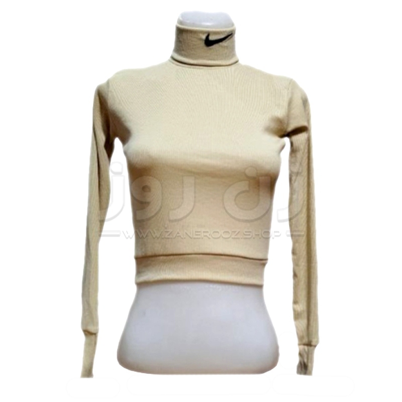 کراپ زنانه یقه اسکی نایک (Nike) فینگردار 5 کراپ زنانه یقه اسکی نایک (Nike) فینگردار - Image 5