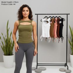 تاپ زنانه سینه باز دوطرف گتر دار