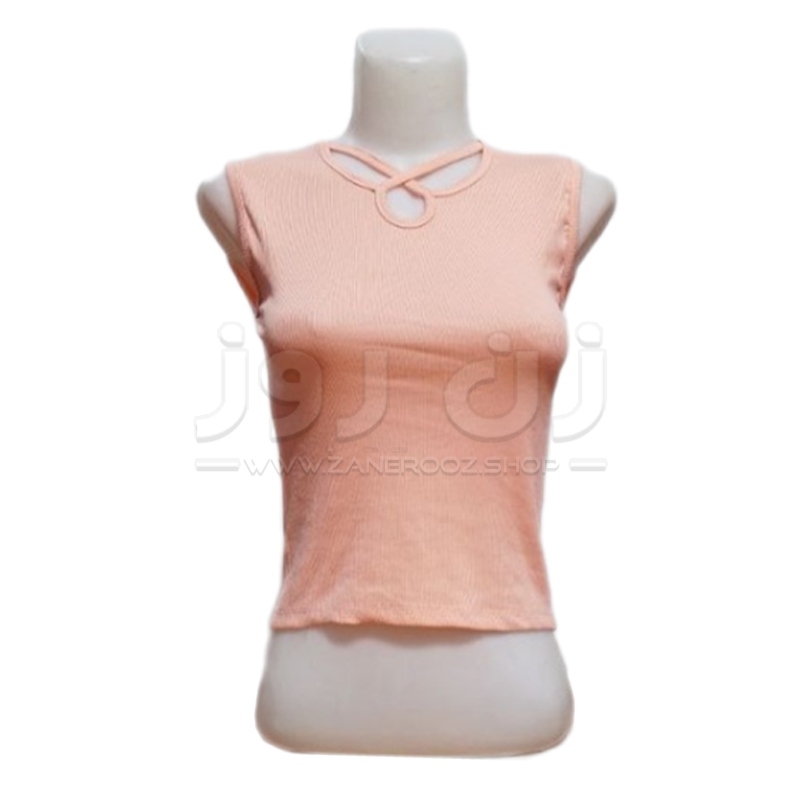 تاپ زنانه یقه ضربدری بدون آستین 6 تاپ زنانه یقه ضربدری بدون آستین - Image 6