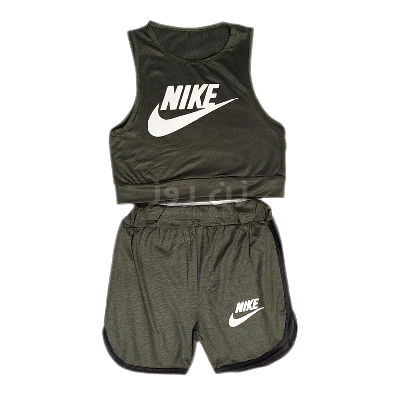 ست نیم تنه و شورت زنانه نایک 3 ست نیم تنه و شورت زنانه نایک - Image 3