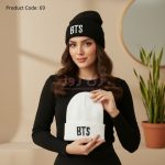 کلاه زمستانی زنانه و دخترانه طرح BTS (بی تی اس)