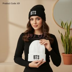 کلاه زمستانی زنانه و دخترانه طرح BTS (بی تی اس)