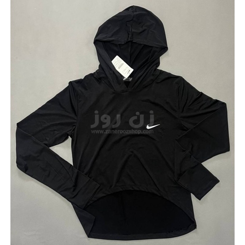 بلوز زنانه ورزشی آستین بلند کلاه دار نایکی (nike) 9 بلوز زنانه ورزشی آستین بلند کلاه دار نایکی (nike) - Image 9