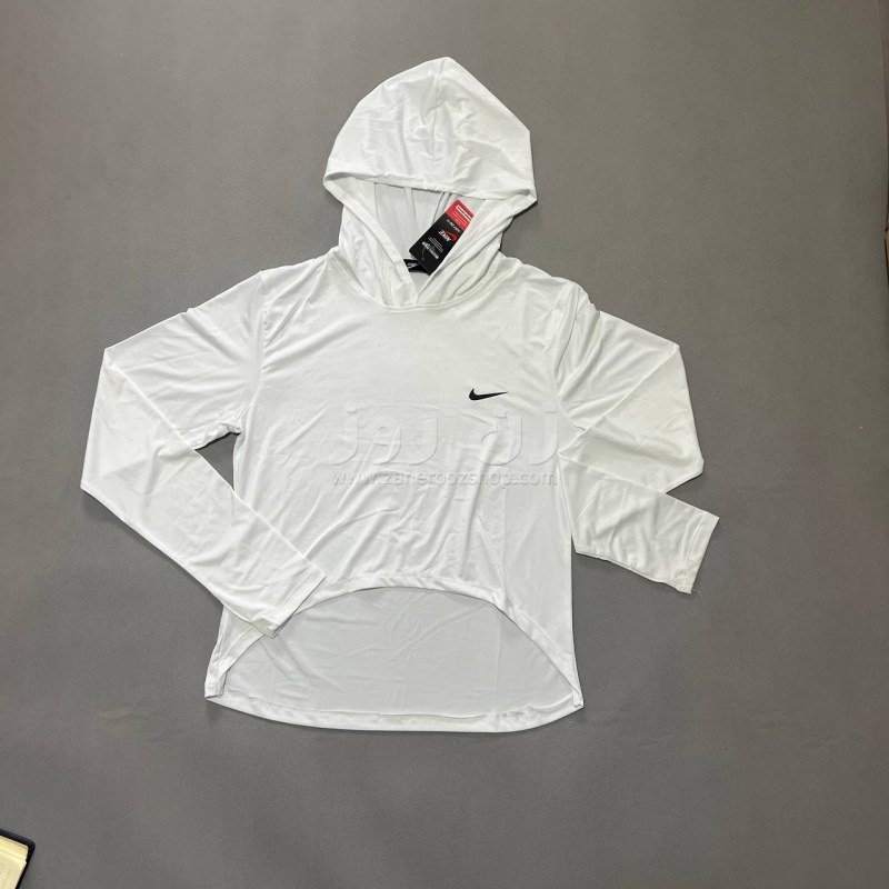 بلوز زنانه ورزشی آستین بلند کلاه دار نایکی (nike) 10 بلوز زنانه ورزشی آستین بلند کلاه دار نایکی (nike) - Image 10
