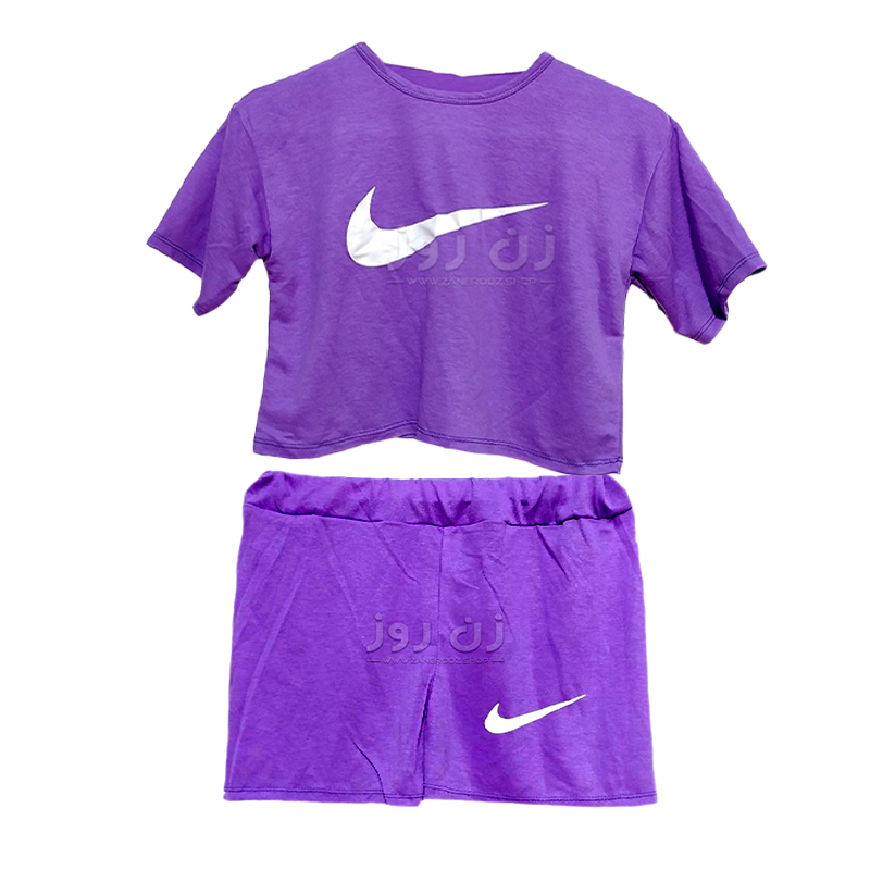 ست کراپ و شورتک طرح نایک (Nike) 2 ست کراپ و شورتک طرح نایک (Nike) - Image 2