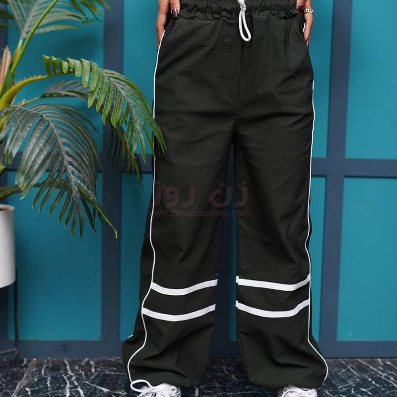 شلوار بگ زنانه دمپا نواردار 8 شلوار بگ زنانه دمپا نواردار - Image 8