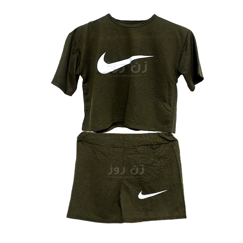 ست کراپ و شورتک طرح نایک (Nike) 7 ست کراپ و شورتک طرح نایک (Nike) - Image 7