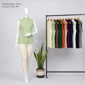 خانه 92 تاپ یقه گرد حلقه آستین ساده فانریپ