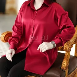 شومیز گره ای جلو دکمه دار