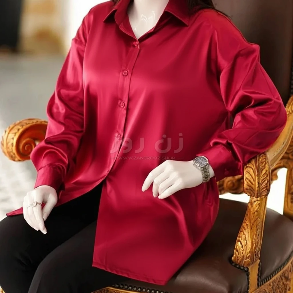 شومیز گره ای جلو دکمه دار 1 شومیز گره ای جلو دکمه دار