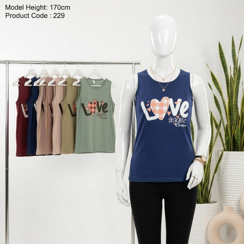 تاپ حلقه آستین طرح Love 1 تاپ حلقه آستین طرح Love
