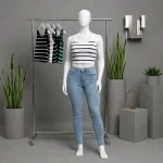 نیم تنه زنانه نوار پهن راه راه