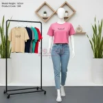 کراپ زنانه طرح آنجل