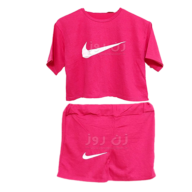 ست کراپ و شورتک طرح نایک (Nike) 9 ست کراپ و شورتک طرح نایک (Nike) - Image 9