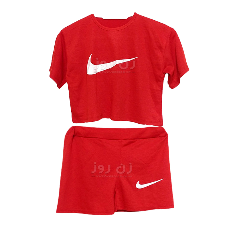 ست کراپ و شورتک طرح نایک (Nike) 12 ست کراپ و شورتک طرح نایک (Nike) - Image 12