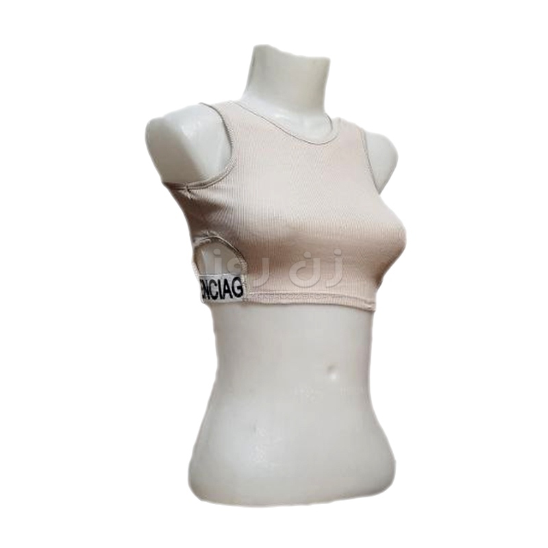 کراپ زنانه بغل کش دار بدون آستین 2 کراپ زنانه بغل کش دار بدون آستین - Image 2