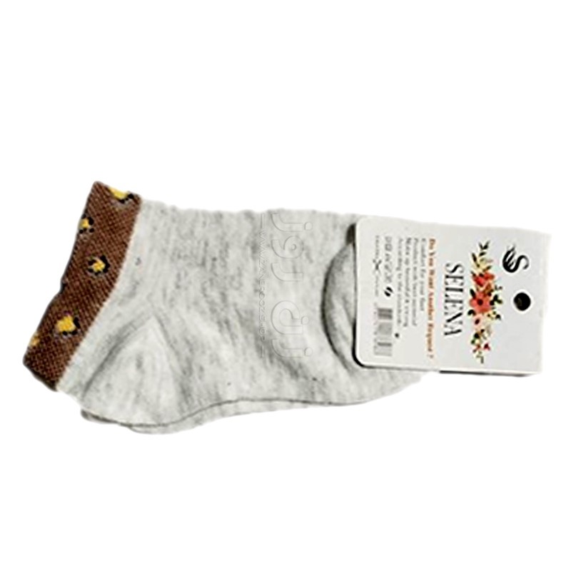 قیمت جوراب زنانه نخی توری مچی ساده بالا طرح دار