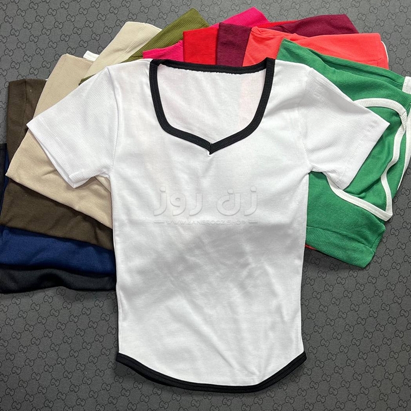 کراپ یقه دلبری نواردوزی شده فانریپ 4 قیمت کراپ یقه دلبری نواردوزی شده فانریپ