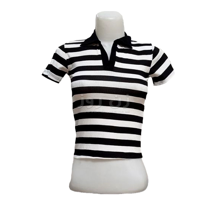 قیمت کراپ زنانه راه راه یقه مردانه فانریپ کبریتی